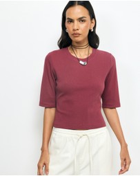AERE - Odele Rib T-Shirt
