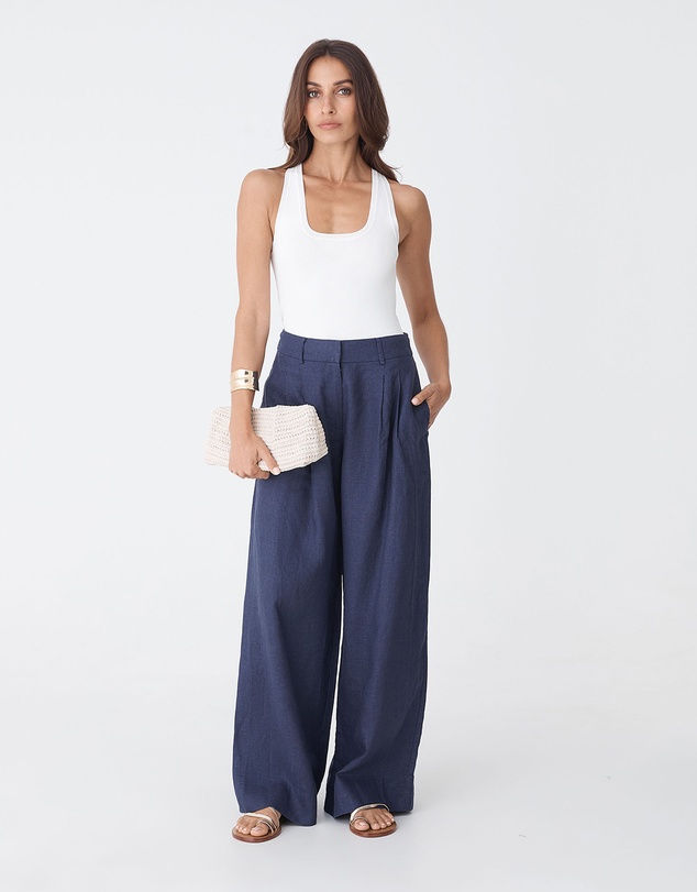 Forcast - Ami Wide Leg Linen Pants