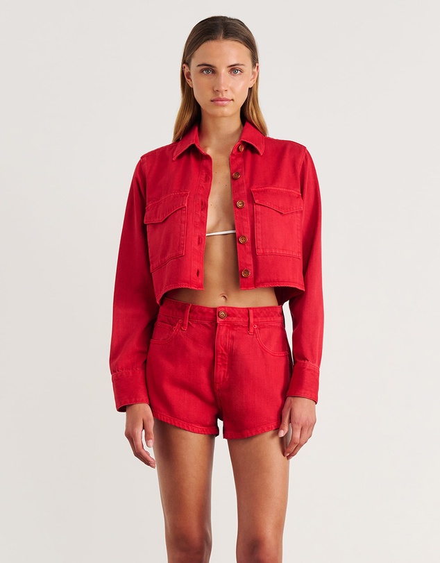 Jag - Nfw Garment Dye Crop Shirt