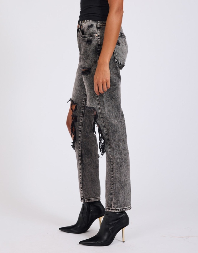 ONE TEASPOON - Rodeo Grey High Waist Awesome Baggies Denim Jeans