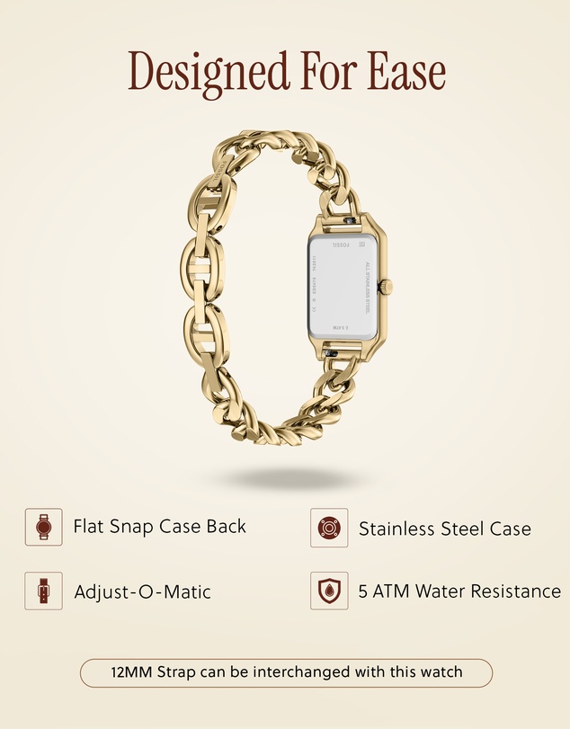 Fossil - Raquel Gold Tone Analogue Watch