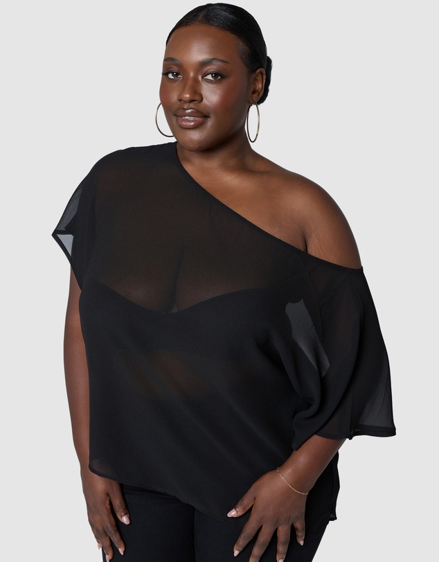 Sunday In The City - Echo Short Sleeve Sheer Top