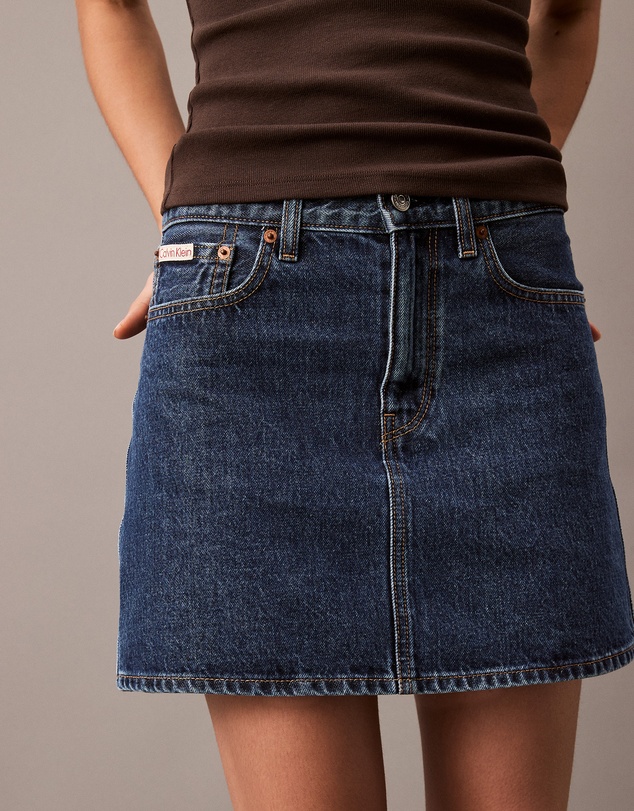 Calvin Klein Jeans - High Rise Denim Mini Skirt