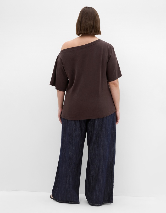 City Chic - Asymmetrical Cotton Tee