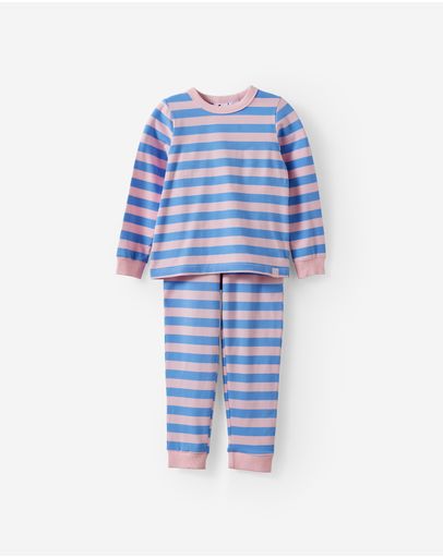 BOBBI STRIPE BLUSH PINKBLUE BONNET