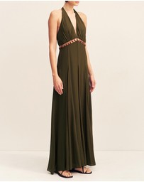 Shona Joy - Juno Plunged Cut Out Maxi Dress