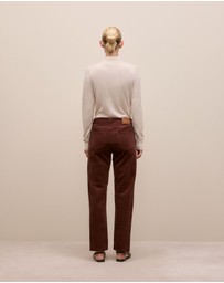 Trenery - Cord Five Pocket Boyfriend Pant in Espresso