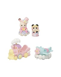 Sylvanian Families - Amusement Park Ride Set -Plane & Train