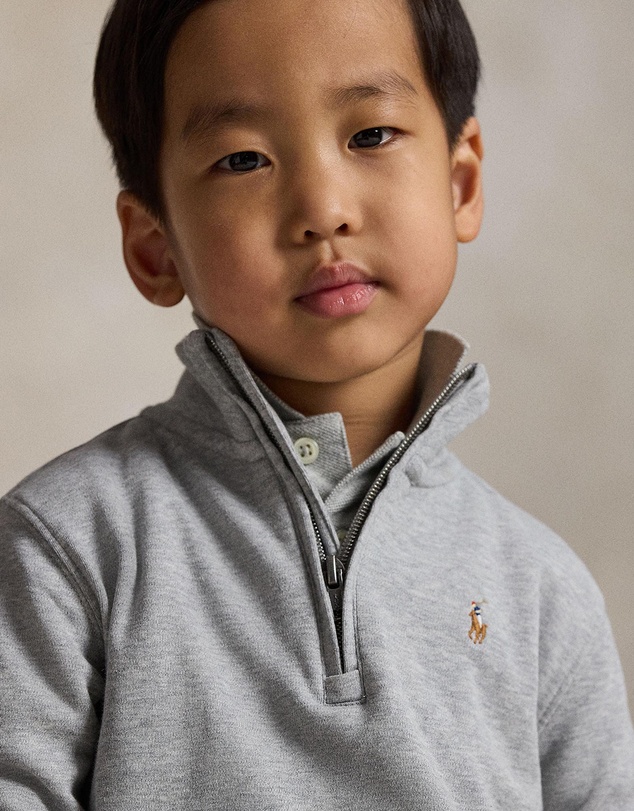 Polo Ralph Lauren - Cotton Interlock Quarter-Zip Pullover - ICONIC EXCLUSIVE - Babies-Kids