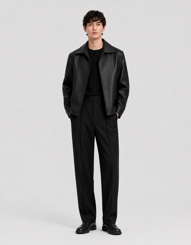 Justin Cassin - Solomon Faux Leather Jacket
