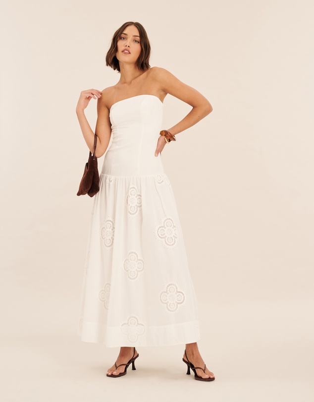 AERE - Kiera Broderie Maxi Dress