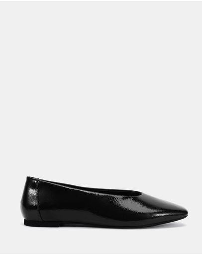 Black Crinkle Patent