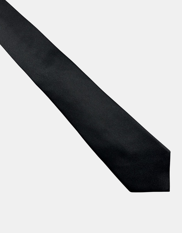 Henry Bucks - HENRY Plain 8cm Silk Tie BLACK
