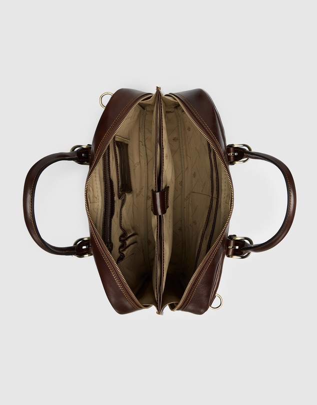 Republic of Florence - The Madrid Brown Briefcase