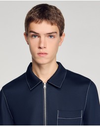 Sandro - Stitched Zip Shirt
