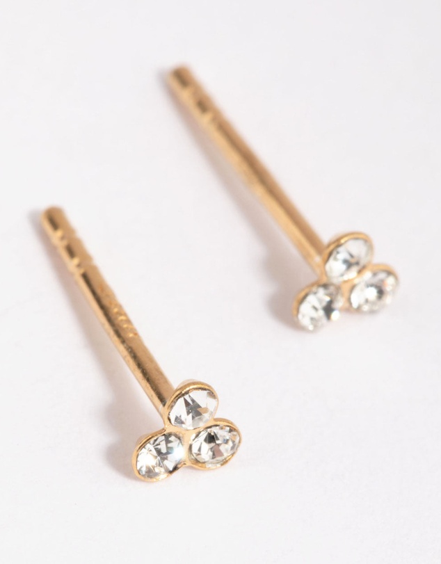 Lovisa - Gold Plated Sterling Silver Ball Stud & Huggie Earring Set