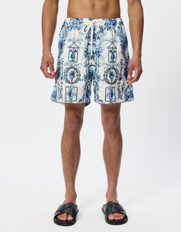 Camilla - Mid Length Boardshorts With Elastic Waist