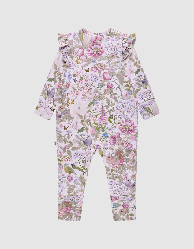 Fleur Harris - 'Heirloom Treasures' Precious Frill Coverall in Gardenia