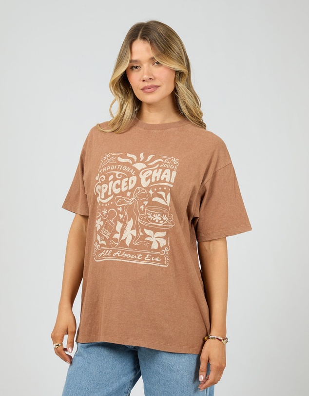 All About Eve - Nahla Relaxed Tee Cinnimon