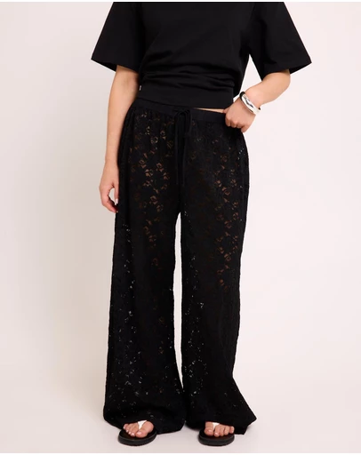Subtitled - Jasmine Lace Relaxed Pants