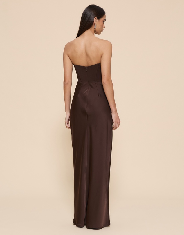 CHANCERY - Ayla Corset Drape Maxi Dress