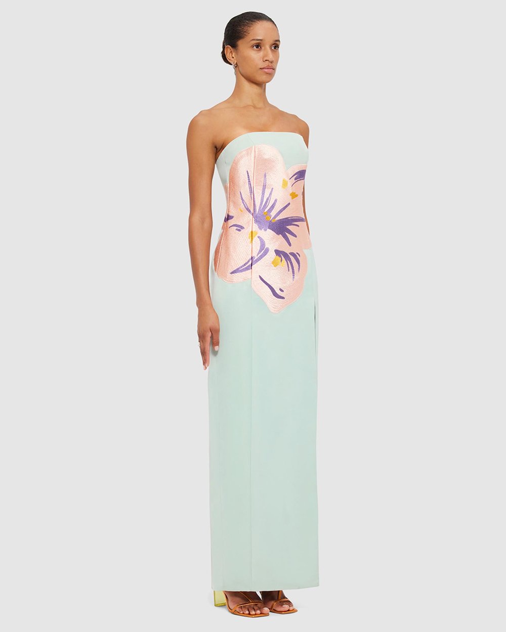 monsoon clemence embroidered maxi dress Monsoon Clemence embroidered maxi dress grey/white