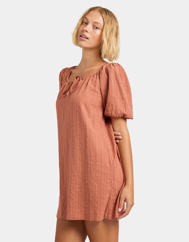 Roxy - Womens Costa Check Midi Dress