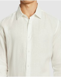 yd. - Malta Smart Slim Linen Shirt