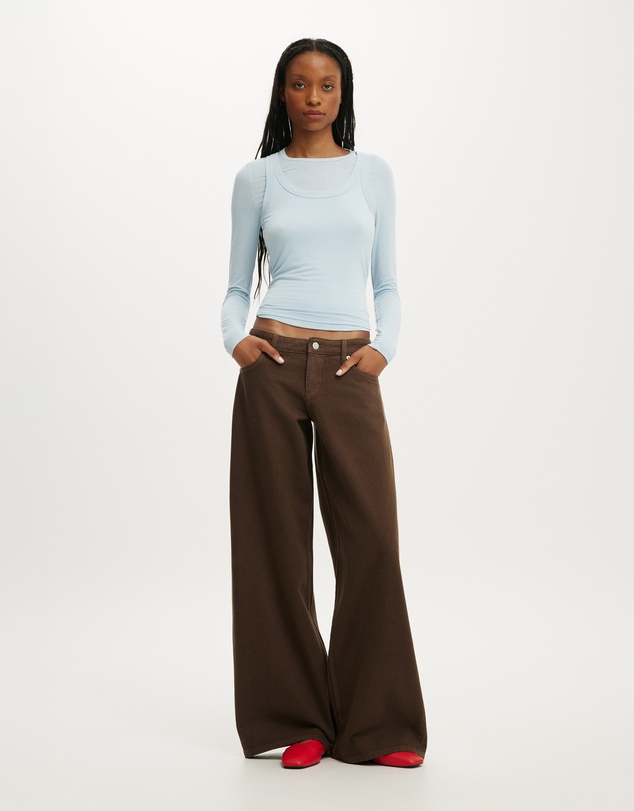 Cotton On - Low Rise Wide Jeans