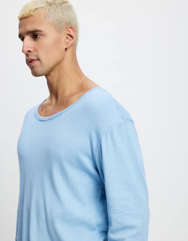 Surrounded By Ghosts - The Gypsum Slim Rib Knit Long Sleeve T-Shirt