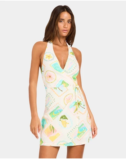 Roxy - Womens Postcards Wrap Dress