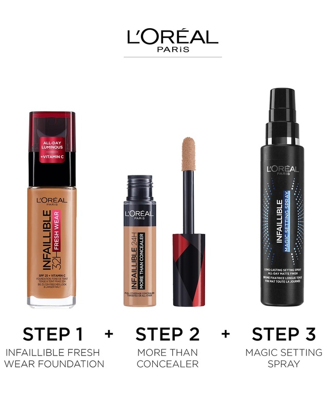 L’Oreal Paris - Infallible 24hr Longwear Lightweight Matte Foundation in a Powder - 130 True Beige