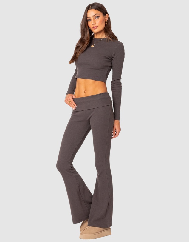 EDIKTED - Coffee Break Ribbed Top