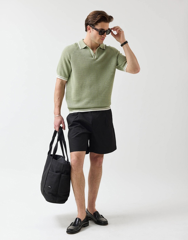 Percival - Tennis Boxy Knitted Polo