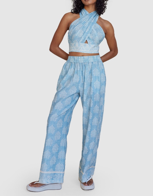 Amelius - Anjali Linen Halter Top