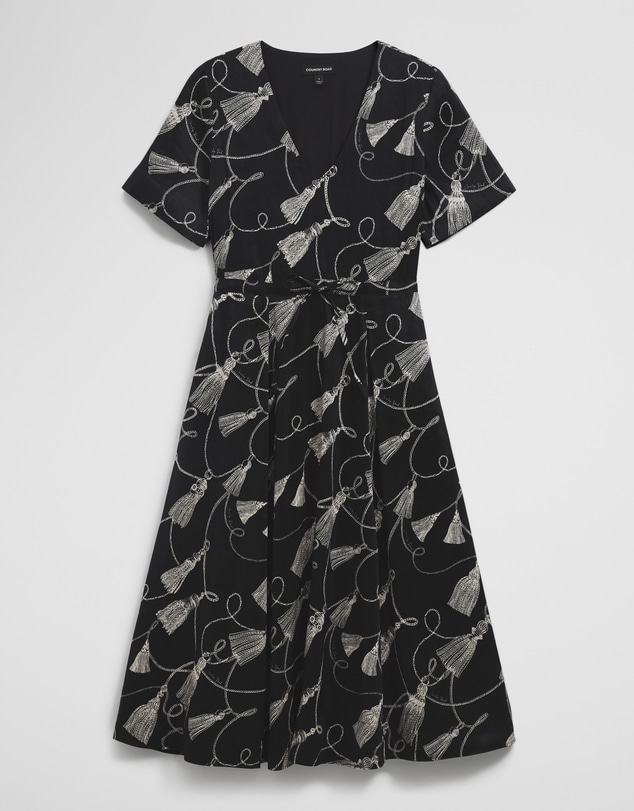 Country Road - Print Cinched Waist Dress