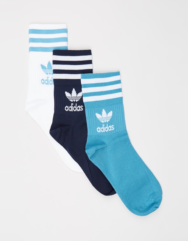 adidas Originals - Mid-Cut Solid Crew Socks 3-Pack