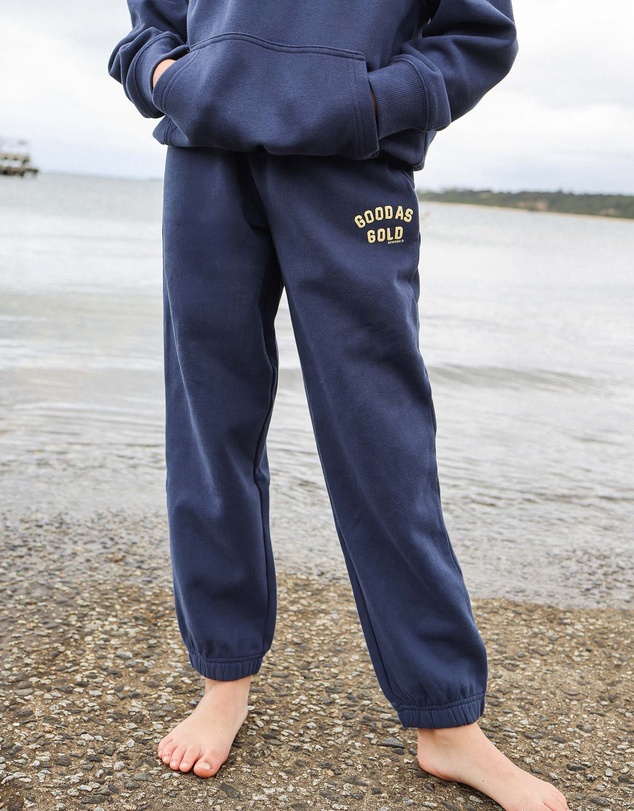 Skwosh - Good As Gold Kids Sweat Pant in Navy