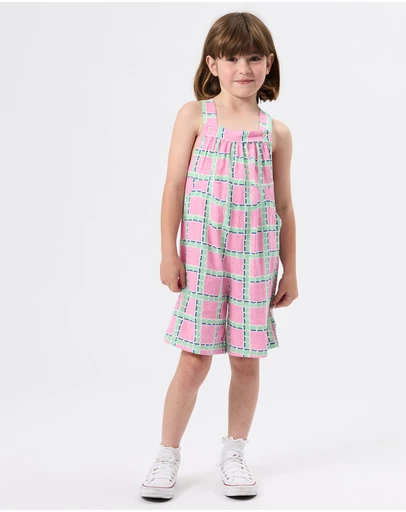 Goldie + Ace - Apple Check Jumpsuit - Babies-Kids