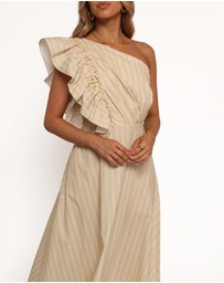 Petal & Pup - Meggy Maxi Dress - Sand/White
