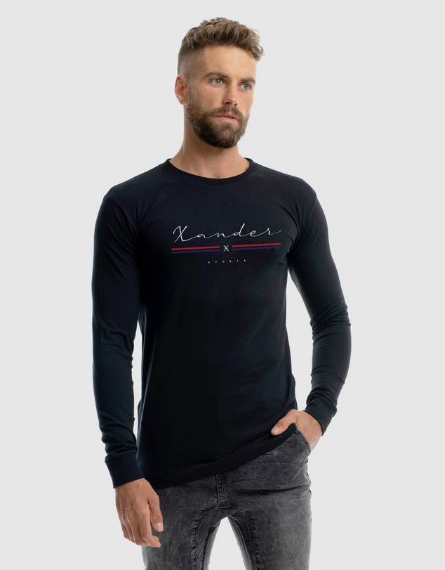 Xander - Grid Long Sleeve Tee