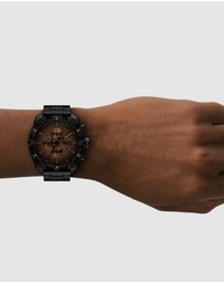 Diesel - Spiked Black Chronograph Watches