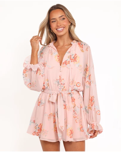 Petal & Pup - Michelle Playsuit - Paisley Peach