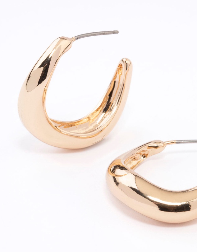 Lovisa - Gold Wave Matched Hoop Earring Pack