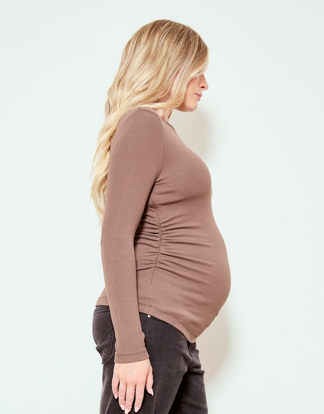 Soon Maternity - Base Soft Rib Feeding Top