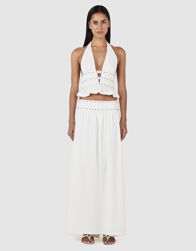 Ownley - Tabby Studed Midi Skirt