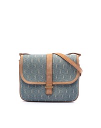 Pre-Loved by Azura Reborn - Pre-Loved Suede Trimmed Denim Monogram Allover Crossbody