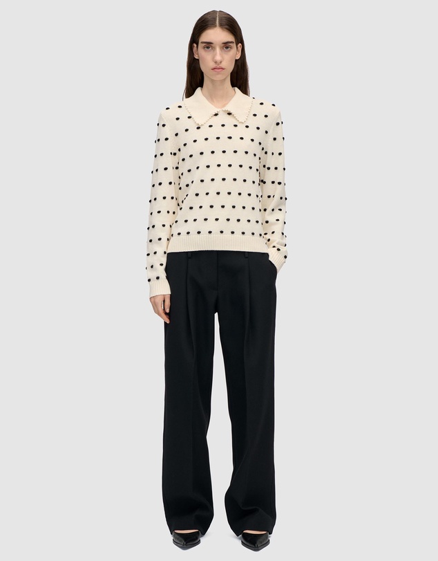 Stine Goya - Bobble Polo Collar Sweater