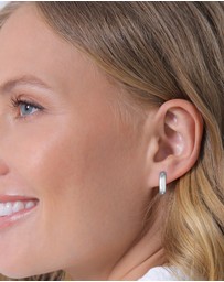 Elli Jewelry - Earrings Stud Classic Hoop 925 Sterling Silver