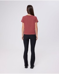 Upstate - Urban Box Tee - Washed Warm Cherry